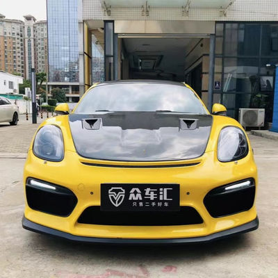 Porsche Boxster 981 Body Kit Boxster 981 Gelişmiş GT4 Ön ve Arka Tampon Spoilerleri için PU Plastik Ürünler