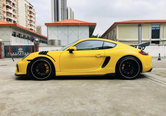 Porsche Boxster 981 Body Kit Boxster 981 Gelişmiş GT4 Ön ve Arka Tampon Spoilerleri için PU Plastik Ürünler
