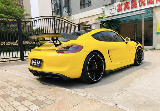 Porsche Boxster 981 Body Kit Boxster 981 Gelişmiş GT4 Ön ve Arka Tampon Spoilerleri için PU Plastik Ürünler
