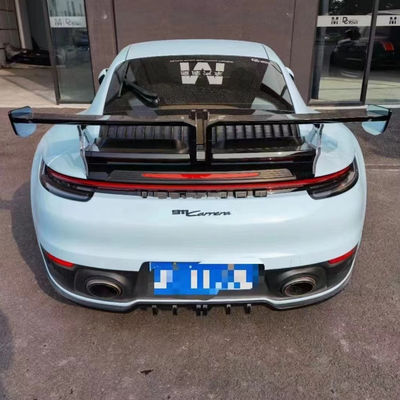 Yüksek Kaliteli Karbon Fiber Spoiler Karbon Fiber Spoiler Porsche 911 992 992 için TechArt Style Spoiler
