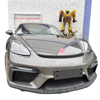 PP Plastik Malzeme 718 Boxster Body Kit 718 GT4 Tarzı Geliştirilmiş Ön ve Arka Tamponları Spoiler