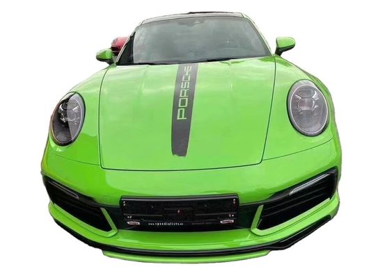 Porsche 911 992 Karbon Fiber Body Kit 911 992 Geliştirilmiş TechArt Stili Ön Kürek Diffuser Spoiler Side Skirt Body Kit