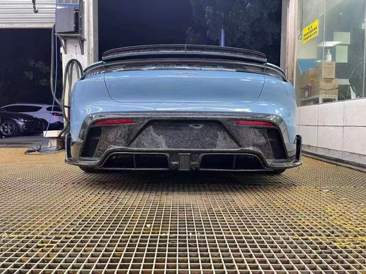 Porsche Taycan Karbon Fiber Bodies Kit Taycan Upgrades MSY Style Ön Kürek Diffuser Spoiler Body Kit