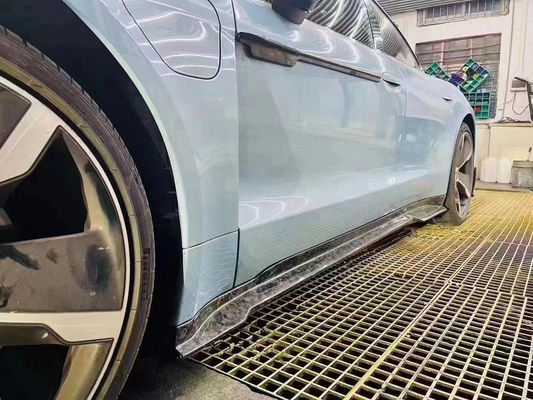 Porsche Taycan Karbon Fiber Bodies Kit Taycan Upgrades MSY Style Ön Kürek Diffuser Spoiler Body Kit