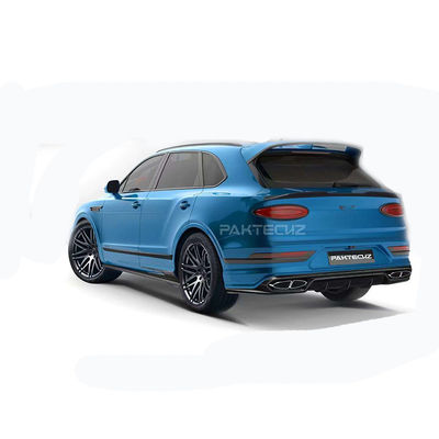 Otomatik Mavi Bentley Bentayga Vücut Kit geniş vücut Karbon Fiber Ön Dudak Diffuser Wing Hood
