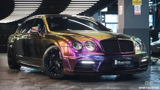 Siyah 2013 Bentley Flying Spur Body Kit Ön ve arka tampon spoiler egzoz seti