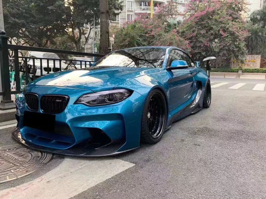 BMW F22 F87 2 Serisi M2 Bodies Kit M2 M235 Upgrade IMP Stili Ön ve Arka Tampon Spoiler Geniş Bodieski