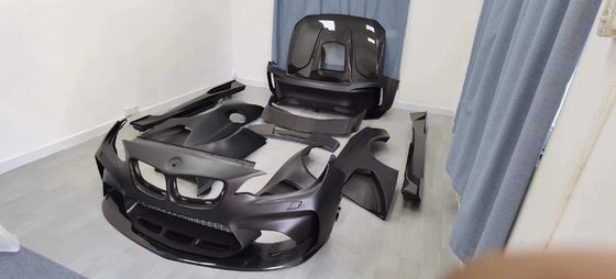 BMW F22 F87 2 Serisi M2 Bodies Kit M2 M235 Upgrade IMP Stili Ön ve Arka Tampon Spoiler Geniş Bodieski