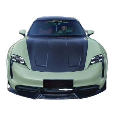 Porsche Taycan Karbon Fiber Body Kit Taycan Wide Bodyki Ön Kürek Yan Eteği Spoiler Diffuser için Yeni Ürün