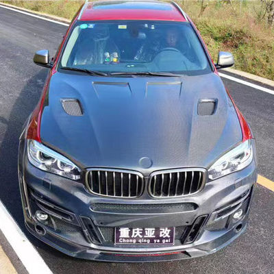 BMW X5 X6 F15 F16 Karbon Fiber Hood Karbon Fiber Hood X5 X6 Karbon Fiber Cover için satış