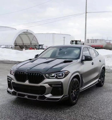 Sıcak satış G06 X6 Karbon Fiber Body Kit Forbmw X6 Karbon Fiber Ön Kürek Arka Diffuser Spoiler Kapak