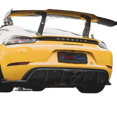 Porsche 718 Boxster Cayman için Karbon Fiber Malzemesi 718 Karbon Fiber Arka Diffuser EVO Stili 718 Karbon Fiber Body Kit