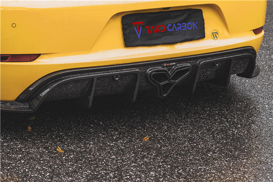 Porsche 718 Boxster Cayman için Karbon Fiber Malzemesi 718 Karbon Fiber Arka Diffuser EVO Stili 718 Karbon Fiber Body Kit