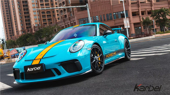 Porsche 911 991.2 GT3 911 GT3 Karbon Fiber Karoseri Kütüphane Karbon Fiber Ön Kürek Arka Diffuser Yan Etek Kütüphane