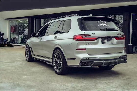BMW X7 Karbon Fiber Bodies Kit'i için Otomatik Parçalar X7 FD tarzı yükseltilmiş Karbon Fiber Ön Kürek Diffuser Spoiler Top Wing Body Kit