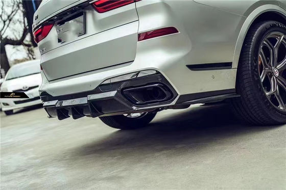 BMW X7 Karbon Fiber Bodies Kit'i için Otomatik Parçalar X7 FD tarzı yükseltilmiş Karbon Fiber Ön Kürek Diffuser Spoiler Top Wing Body Kit
