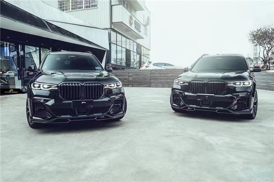 BMW X7 Karbon Fiber Bodies Kit'i için Otomatik Parçalar X7 FD tarzı yükseltilmiş Karbon Fiber Ön Kürek Diffuser Spoiler Top Wing Body Kit