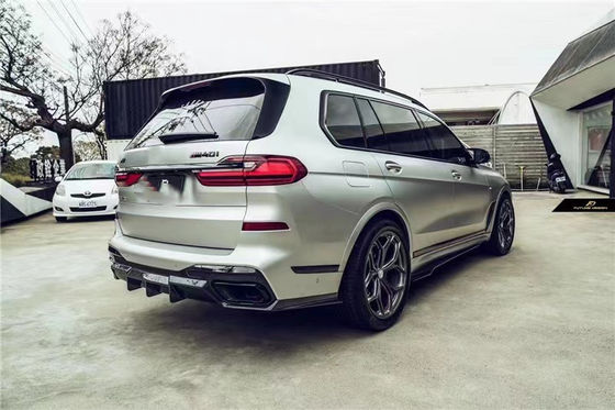 BMW X7 Karbon Fiber Bodies Kit'i için Otomatik Parçalar X7 FD tarzı yükseltilmiş Karbon Fiber Ön Kürek Diffuser Spoiler Top Wing Body Kit