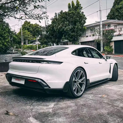 Porsche Taycan Karbon Elyafı Beden Kitsesi Taycan Upgrade Tech Style Karbon Elyafı Ön Dudak Diffuser Spoiler Side Skirt Body Kit