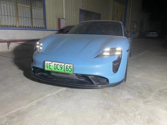 Porsche Taycan Karbon Elyafı Beden Kitsesi Taycan Upgrade Tech Style Karbon Elyafı Ön Dudak Diffuser Spoiler Side Skirt Body Kit
