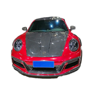 Porsche 911 992 Karoseri Kiti için Otomatik Parçalar 911 992 Turbo Geliştirilmiş Techart Tarzı Ön ve Arka Tampon Kapağı Karoseri Keti