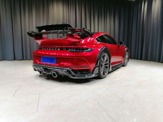 Porsche 911 992 Karoseri Kiti için Otomatik Parçalar 911 992 Turbo Geliştirilmiş Techart Tarzı Ön ve Arka Tampon Kapağı Karoseri Keti