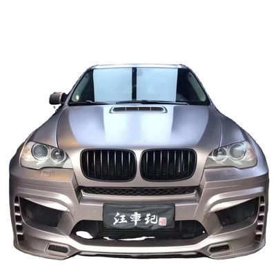 BMW E70 E71 X5 Bodies Kit FPR Malzeme X5 E70 E71 PD Upgrade Style Ön ve arka tamponlar Geniş Bodieski