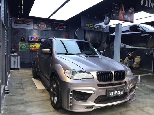 BMW E70 E71 X5 Bodies Kit FPR Malzeme X5 E70 E71 PD Upgrade Style Ön ve arka tamponlar Geniş Bodieski
