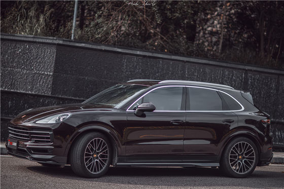Porsche Cayenne Fiber Body Kit için Otomatik Parçalar Cayenne Karbon Fiber Front Spreader Spoiler
