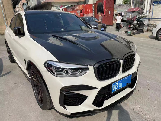 BMW X3M X4M F97 F98 Karbon Fiber Makine Kapağı Kuru Karbon Fiber Malzemesi X3M X4M Karbon Fiber Motor Kapağı