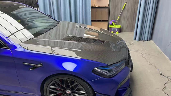 BMW 5 Serisi G30 G38 F90 Karbon Fiber Makine Kapağı G30 G38 F90 Kuru Karbon Fiber Motor Kapak Kapağı