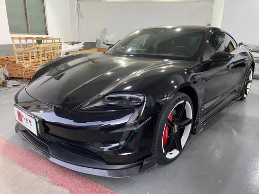 Porsche Taycan Karbon Fiber Bodies Kit için Otomatik Parçalar TAYCAN Upgrade REVOZPORT Stil Ön Kürek Diffuser Spoiler Body Kit