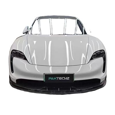 Porsche Taycan Taycan Yükseltme PAKTECHZ Tarzı Ön Kürek Diffuser Spoiler Body Kit için Kuru Karbon Fiber Karbon Fiber Body Kit