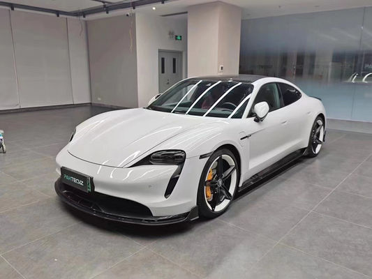 Porsche Taycan Taycan Yükseltme PAKTECHZ Tarzı Ön Kürek Diffuser Spoiler Body Kit için Kuru Karbon Fiber Karbon Fiber Body Kit