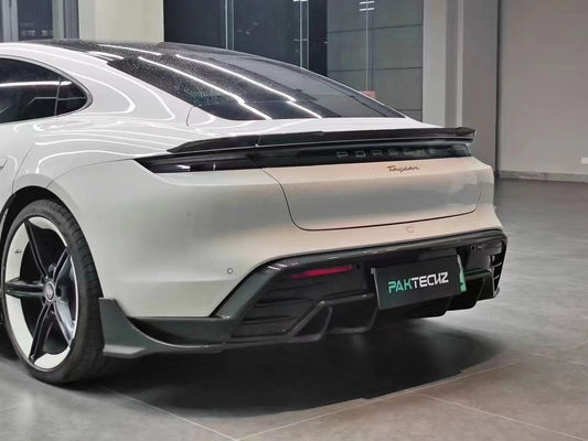 Porsche Taycan Taycan Yükseltme PAKTECHZ Tarzı Ön Kürek Diffuser Spoiler Body Kit için Kuru Karbon Fiber Karbon Fiber Body Kit