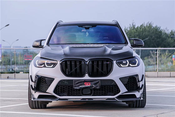Otomobil Parçaları BMW X5M X5M Karbon Fiber Hood X5M Ön Kürek Diffuser Spoiler X5M Geniş Vücut Kitleri için Karbon Fiber Vücut Seti