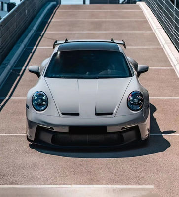 Porsche911 992 992 için PP Plastik Malzeme Vücut Kütüphane GT3 Tarzı Yenileme Ön ve Arka Bumper Yan Etek Spoiler Hood Vücut Kütüphane