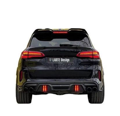 BMW X5M F95 Karbon Fiber Bodies Kit için Otomatik Parçalar X5M F95 LD tarzı gelişmiş Ön Kürek Diffuser Spoiler Body Kit