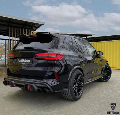 BMW X5M F95 Karbon Fiber Bodies Kit için Otomatik Parçalar X5M F95 LD tarzı gelişmiş Ön Kürek Diffuser Spoiler Body Kit