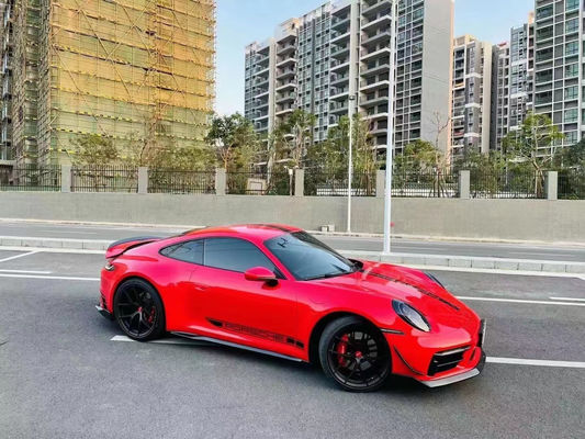 için Porsche 992 Karbon fiber Body Kit 992 Karbon fiber front lip diffuser side skirt spoiler hood fender