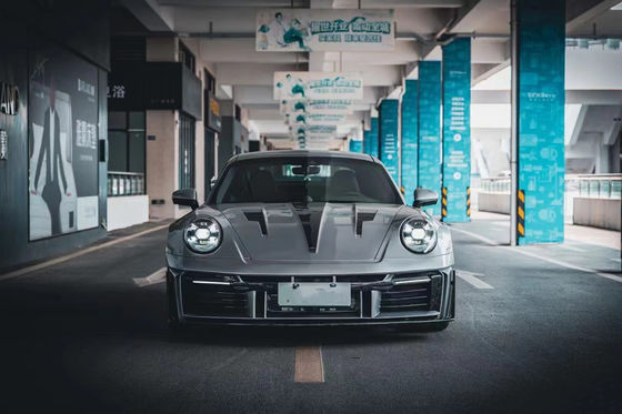 Porsche 911 992 Karbon Fiber Body Kit 992 MIW tarzı Yeniletilmiş Ön ve Arka Bump Spoiler Hood Geniş Vücut Kit
