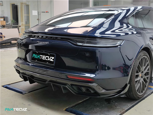 Porsche Palamela 971 Karbon Fiber Body Kit için Paramela 971 Karbon Fiber Front Lip Diffuser Spoiler Side Skirt Body Kit