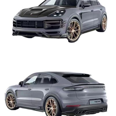 Porsche Cayenne Karbon Fiber Bodies Kit Cayenne Karbon Fiber Front Lip Diffuser Spoiler Top Wing Hood Side Skirt