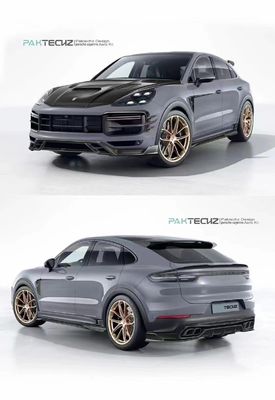 Porsche Cayenne Karbon Fiber Bodies Kit Cayenne Karbon Fiber Front Lip Diffuser Spoiler Top Wing Hood Side Skirt