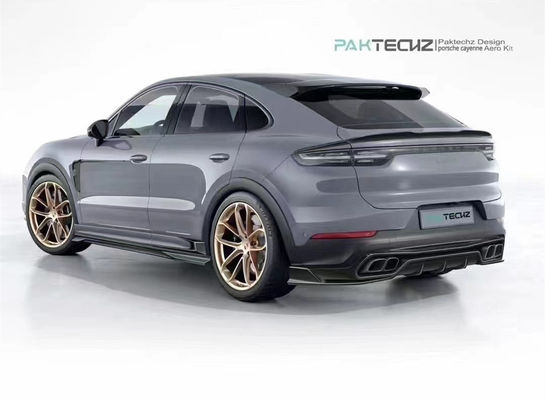 Porsche Cayenne Karbon Fiber Bodies Kit Cayenne Karbon Fiber Front Lip Diffuser Spoiler Top Wing Hood Side Skirt