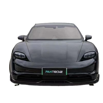 Porsche Taycan Taycan Yükseltme PAKTECHZ Tarzı Ön Kürek Diffuser Spoiler Body Kit için Kuru Karbon Fiber Karbon Fiber Body Kit