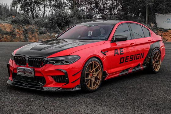 Otomobil Parçaları BMW M5 F90 M5 F90 için Karbon Fiber Bodies Kit Karbon Fiber Ön Kürek Diffuser Spoiler Side Skirt Hood Body Kit