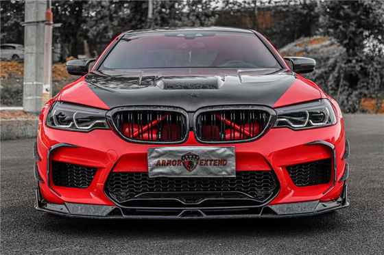 Otomobil Parçaları BMW M5 F90 M5 F90 için Karbon Fiber Bodies Kit Karbon Fiber Ön Kürek Diffuser Spoiler Side Skirt Hood Body Kit