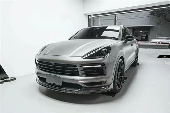 Porsche Cayenne Coupe Karbon Fiber Bodies Kit Cayenne Coupe FD tarzı yükseltilmiş Karbon Fiber Front Lip Diffuser Body Kit