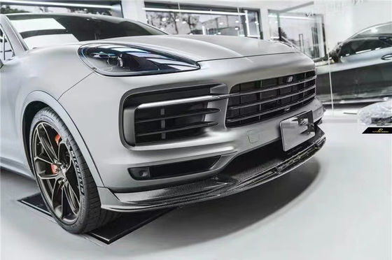 Porsche Cayenne Coupe Karbon Fiber Bodies Kit Cayenne Coupe FD tarzı yükseltilmiş Karbon Fiber Front Lip Diffuser Body Kit